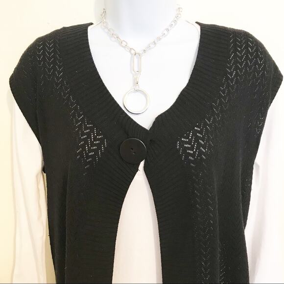 KENNETH COLE REACTION Sleeveless Silk Blend Cardigan, M, NWOT! - Picture 5 of 9